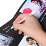 Anı Defteri 20 Adet 6x8 İntax Fotoğraf Baskı, Beyaz Jel Kalem ve Bant Hediye - Görsel 6